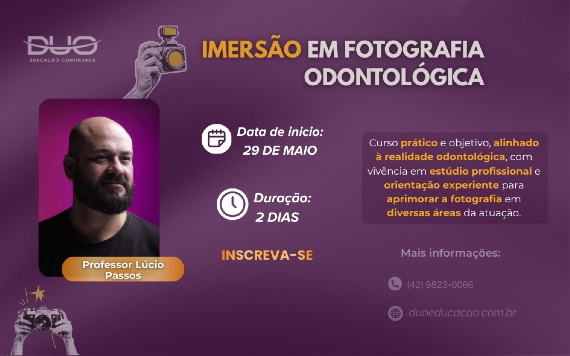 Imersão em Fotografia Odontológica! 